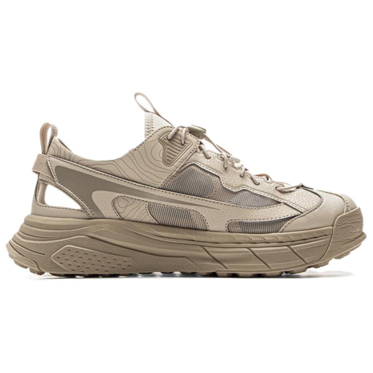 New LiNing Slip Resistant And Breathable River Trekking Shoes Unisex Beige AGUV017-3