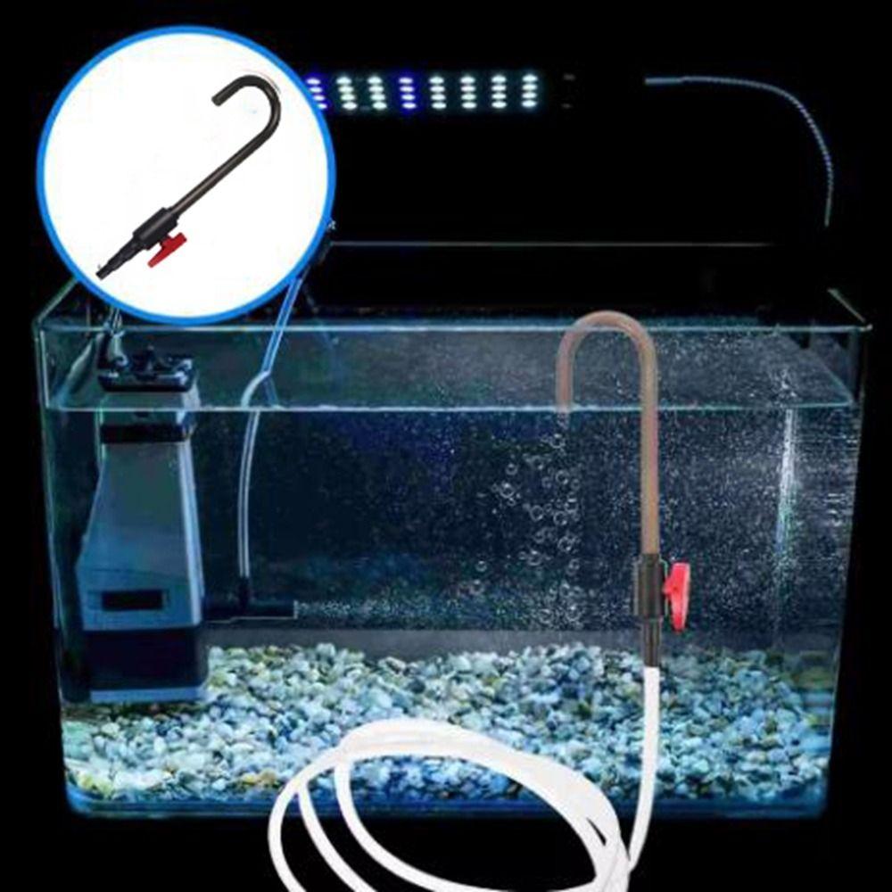 UPVC Aquarium Water Inlet Outlet Tube Hook Design Water Filling Aquarium Change Water Pipe Hanging Type Fish Tank Bend Tube