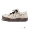 Belle winter velvet Maillard board shoes trendy new low-top student warm sports two cotton shoes