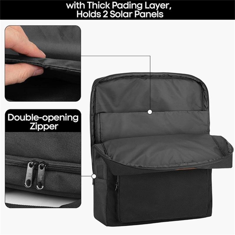 Portable Solars Panel Case Convenient for PS100 PS200 Offer Secure Storage and Easy Portability Designs