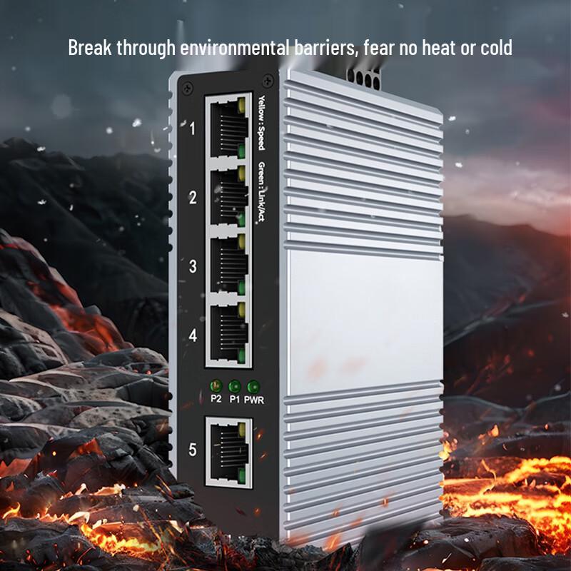 Aidikang IT168 Industrial 5-Port Gigabit Unmanaged Din-rail Switch
