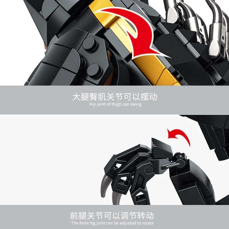 MOC Technology Velociraptor Building Blocks Jurass Indominus Park Dinosaurs World Bricks Creative Toy for Boys and Blocks Fans