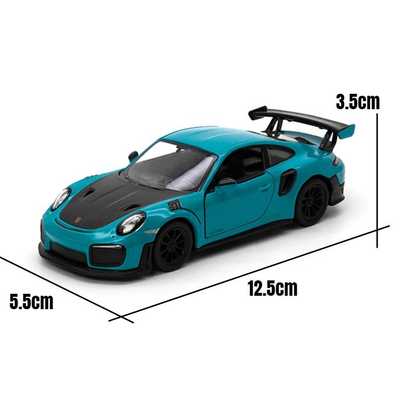 Toy Car Model 1/36 Porsche 911 GT2 RS Super Racing Alloy Diecast Miniature Vehicle Collection Gift for Children Boy Kid