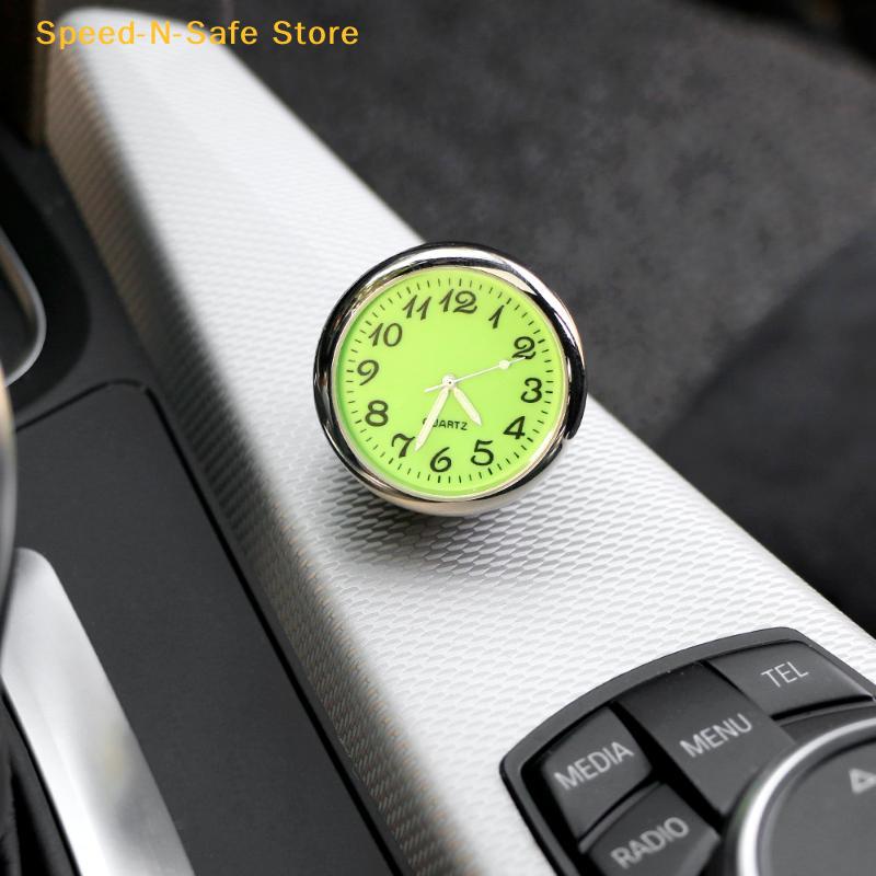 Automotive Clock 2in1 Dashboard Watch with Hygrometer Vehicle Interior Decoration Precise Time Humidity Gauge for Home Office