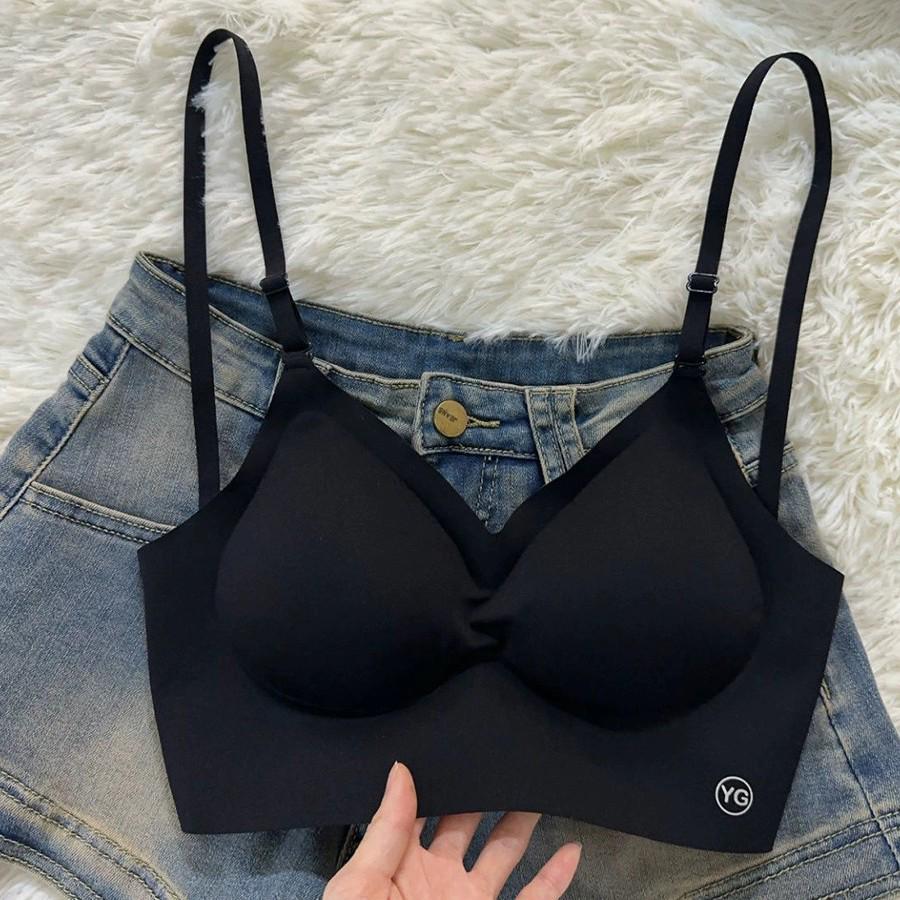 U-Shaped Backless Seamless Bra for Small-Chested Women with Padded Vest