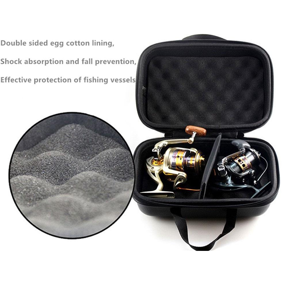 Fishing Bag Spinning Reel Case Cover Leather Fishing Reel Bag Shockproof Waterproof Fishing Tackle Storage Case