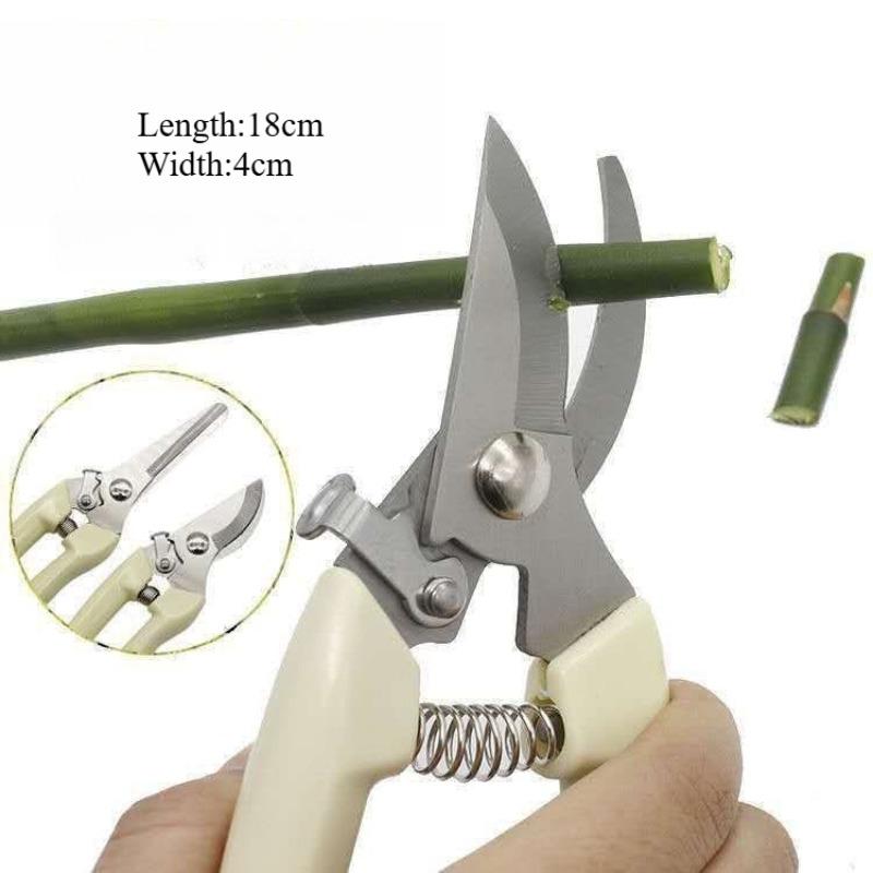 Pruning Shears Stainless Steel Garden Clippers for Bonsai Flower Arrangement Grafting Heavy Duty Hand Pruner with Comfort Grip