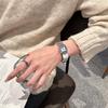 Spring Gold Small Square Watch Light Luxury Niche Fashion Simple Women'S Wrist Watch Steel Belt