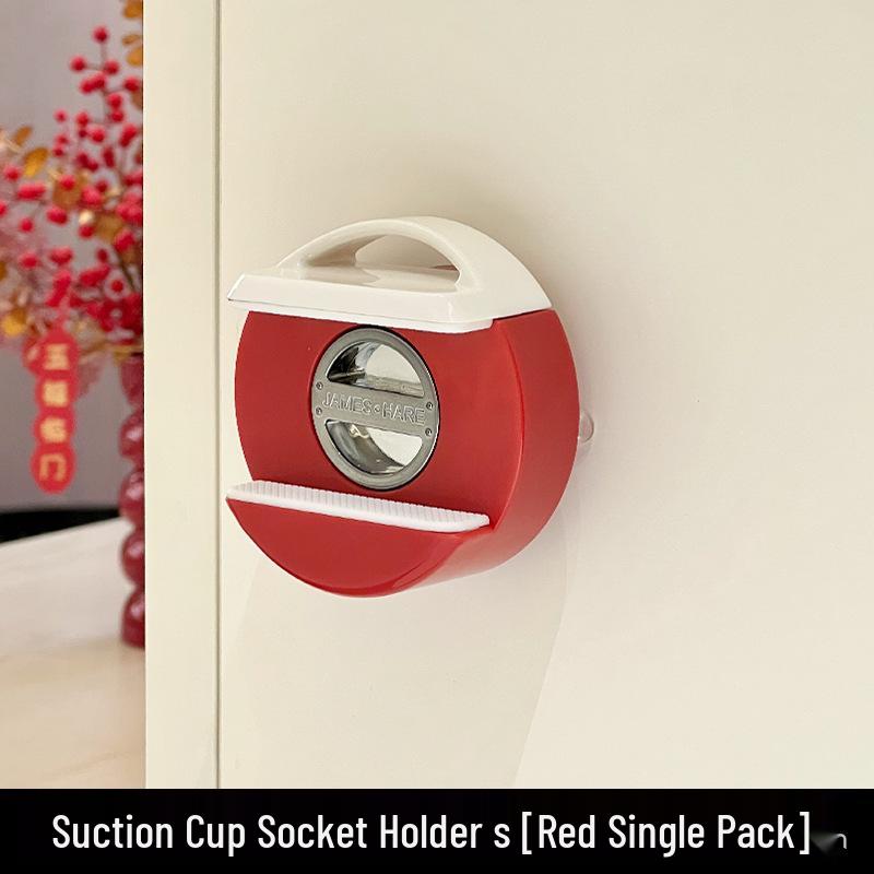 Nachuan Wall-Mounted Power Strip & Router Holder - Hole-Free Storage & Organization