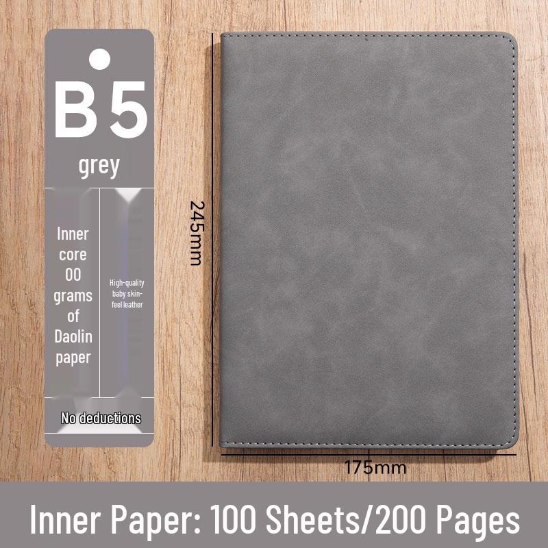 Personalized A5 Soft Leather Notebooks with Logo Printing: Custom Covers & Pages for Office Use