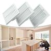 100/125/150mm Air Ventilation Cover Louver Ducting Ceiling Ventilation Grill Cover Heating Cooling Ventilator Mesh White Plastic