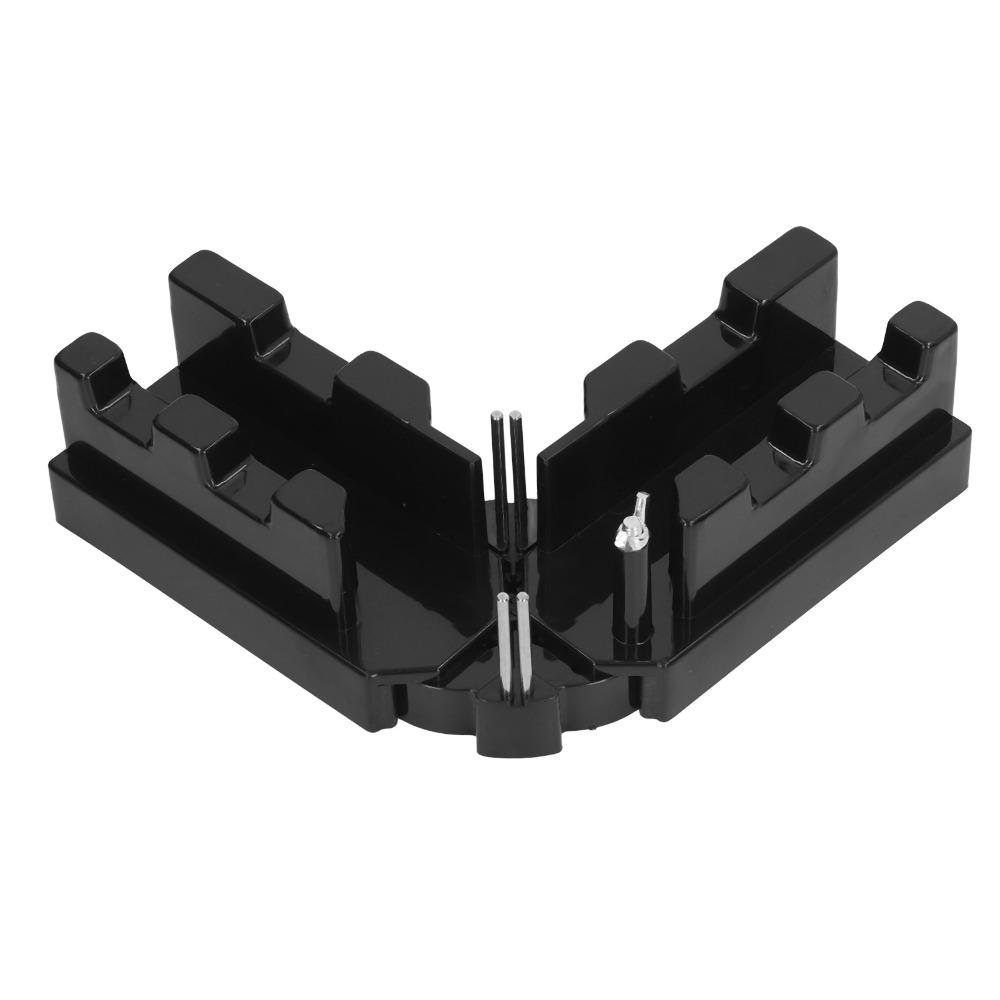 2 in 1 Design Mitre Measuring Tool ABS Material Black Color Mitre Cutting Tool High Accuracy Angle Finder Building Trades