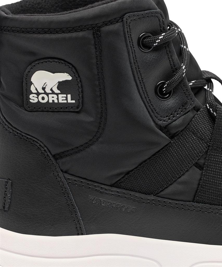 Sorel Whitney 3 Mid Waterproof Size Sea Salt Kids' Boots, 23.0cm, Black,