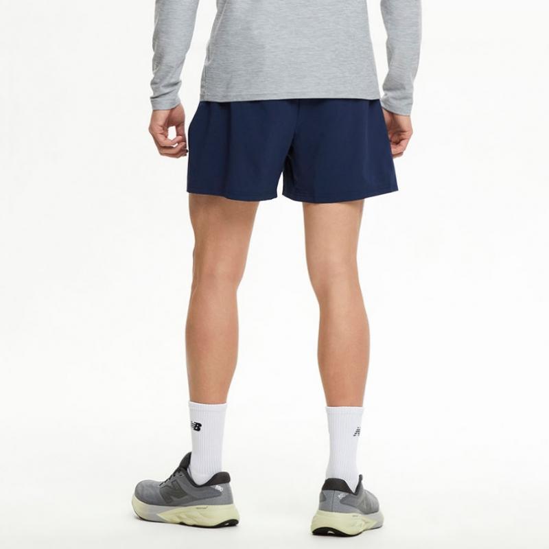 New Balance Nbnvf26201 Men Sports Essentials 4 Part 2 In 1 Woven Shorts  Navy 