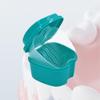 Denture Cleaning Soak Box with Filter - Portable Retainer and Gum Protection Storage