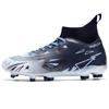 High-Top Football Shoes Tf Broken Nails Artificial Turf Ag Nails Leather Feet Men And Women Children And Adolescents Training Shoes