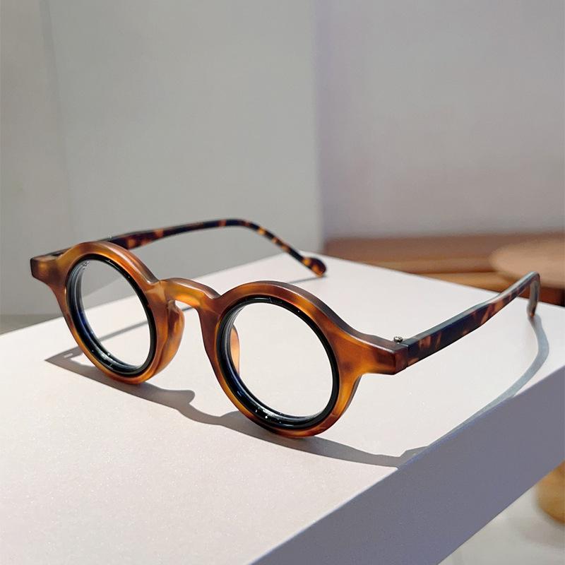 Vintage Luxury Brand Designer Round Optical Glasses Small Frame Women For Men Steampunk Computer Popular Myopia Glasses Frame