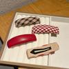 Burgundy bangs bb clip women's forehead broken hair side hairpin advanced sense back head broken hair clip temperament headgear