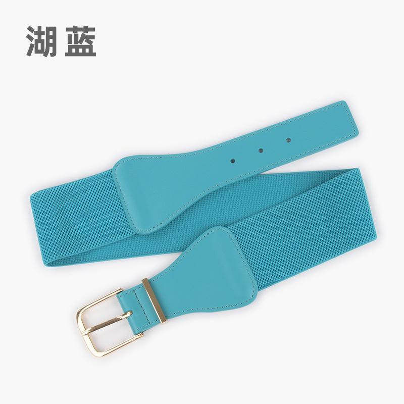 Elastic Belt Women'S Personalized Dress Suit Decorative Temperament Waist Seal Elastic Belt Leather Belt