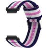 Nylon Strap for Garmin Forerunner 235 735 230 220 630 620 Stripe Stitching Color Watch Band for Approach S20 S6 Wriststrap Bracelet Metal Connectors