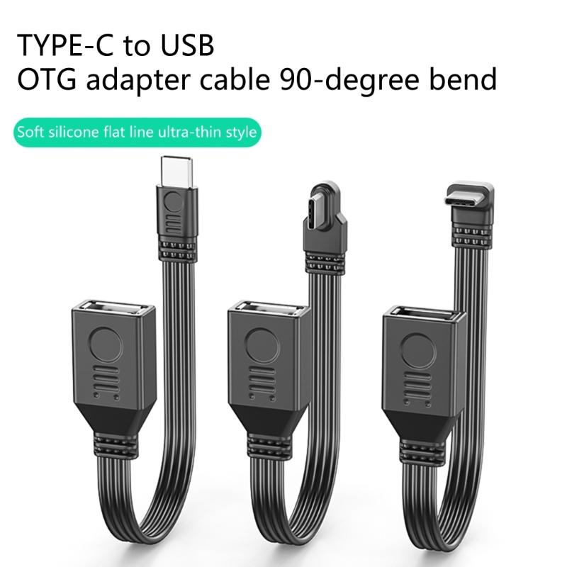 USB C to USB 2.0 Adapter USB Adapter OTG Cable Connector USB C Male to USB Female OTG Cable for Laptop Computer Tablet