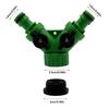 Y Shape Garden Hose Splitter 2/3 Way Threaded Faucet Pipe Connector Swivel Sub with Switch Quick Adapter for Garden Yard Irrigation Tools
