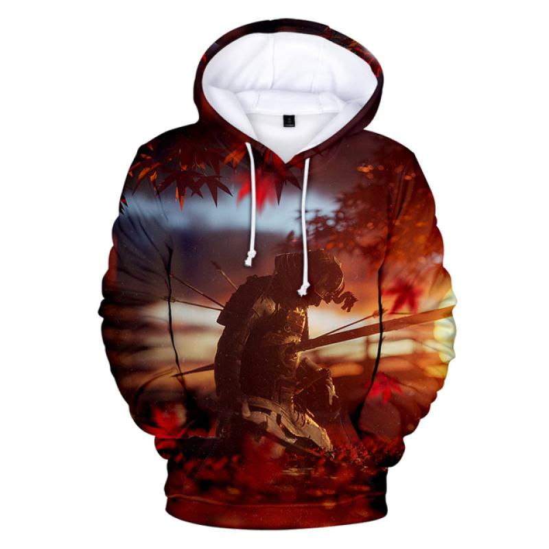 Game Ghost of Tsushima 3D Print Hoodies Samurai Cosplay Sweatshirts Men Women Fashion Hoodie Hip Hop Pullover Unisex Hoody Coats