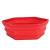 Red Silicone Microwave Splatter Cover with Handle Collapsible Microwave Food Cover Dishes Plate