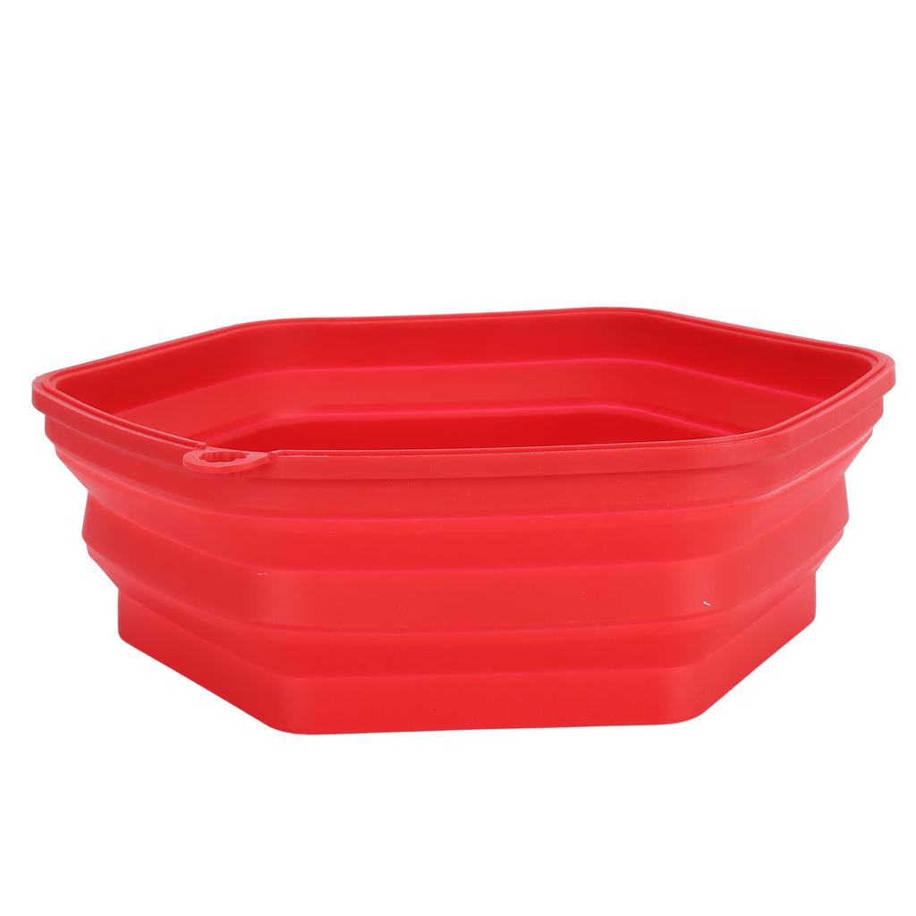 Red Silicone Microwave Splatter Cover with Handle Collapsible Microwave Food Cover Dishes Plate