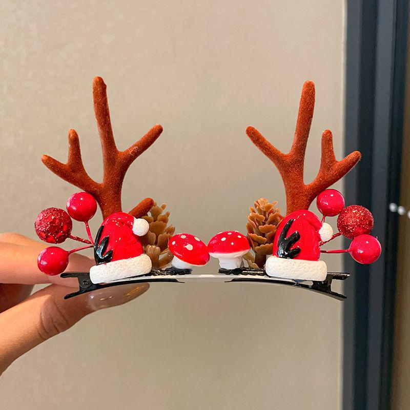 Children's Christmas Reindeer Headband - Cute Holiday Hair Accessory for Photos