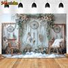 Mocsicka Photography Background Indoor Floral Boho Decor Baby Shower Maternity Adult Kids Art Portrait Backdrop Photo Studio