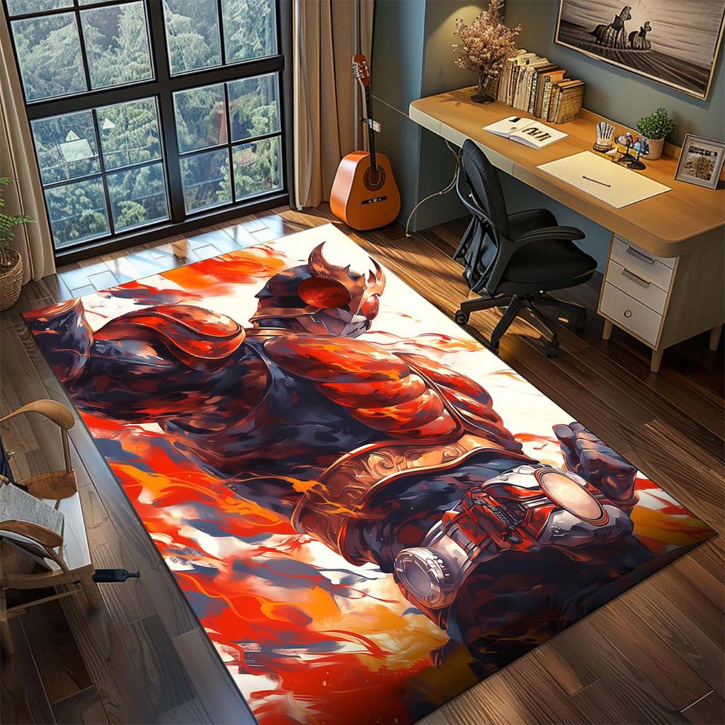 Tappeto Area Kamen Rider per Soggiorno Camera da Letto Decorazioni per la Casa Tappetino Cool da Film Tappetino per Pavimento