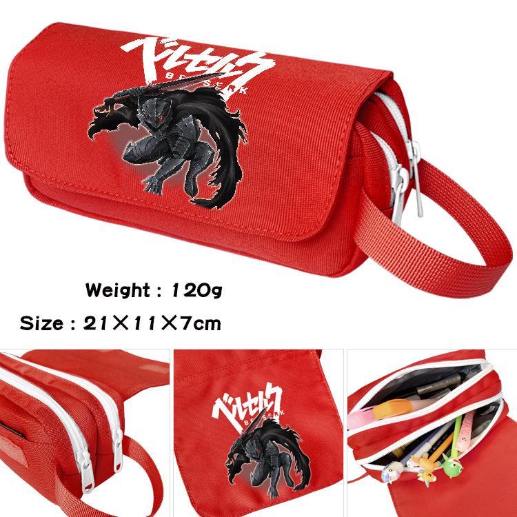 Piśmienne etui na długopisy z zamkiem błyskawicznym Cartoon Pen Case Anime Berserk School Supplies