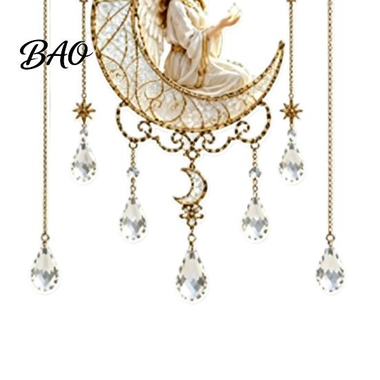 Memorial Keepsake Stained Glass Effect Blessing Suncatcher, Acrylic Angel Prayer Window Hanging Religious Gift for Women Ornament with Faux