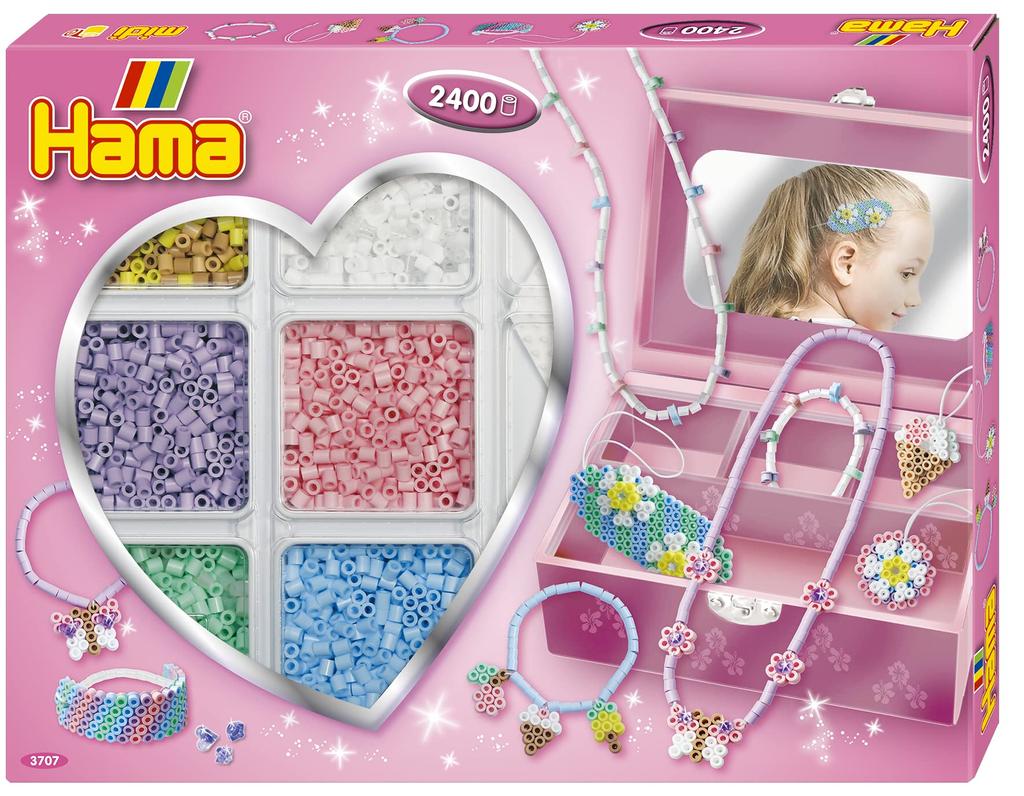 Hama Bornelund Malte Haaning Hama Beads Pastel Jewelry Kit for Ages 5 and Up (MH3707)