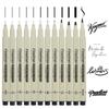 12Pcs/Set Drawing Pens Marker Pen Manga Lettering Pens Art Sketch Journaling Watercolor School Supplies Stationery Gifts