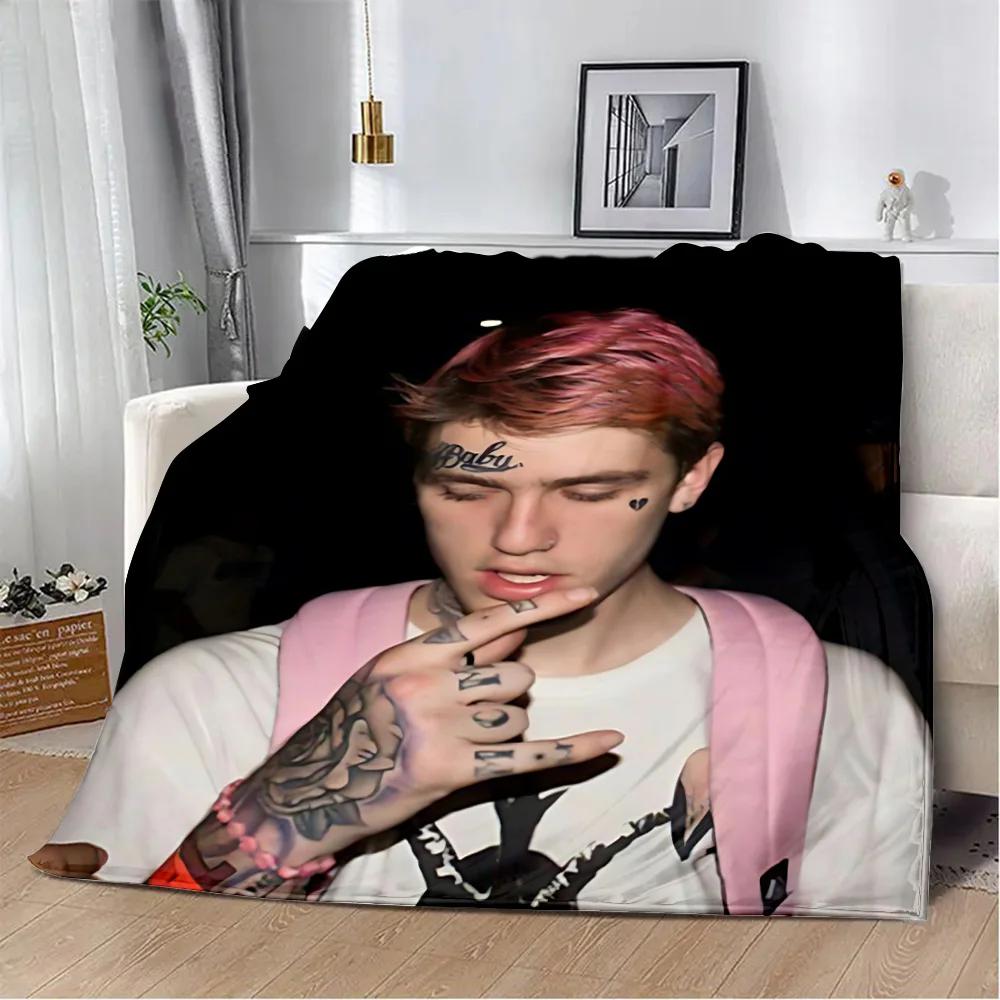 Heißer Sänger Bedruckte Decke Picknickdecken Warme Decke Weich und L-Lil P-Peep Bequeme Decke Zuhause Reise Geburtstagsgeschenk