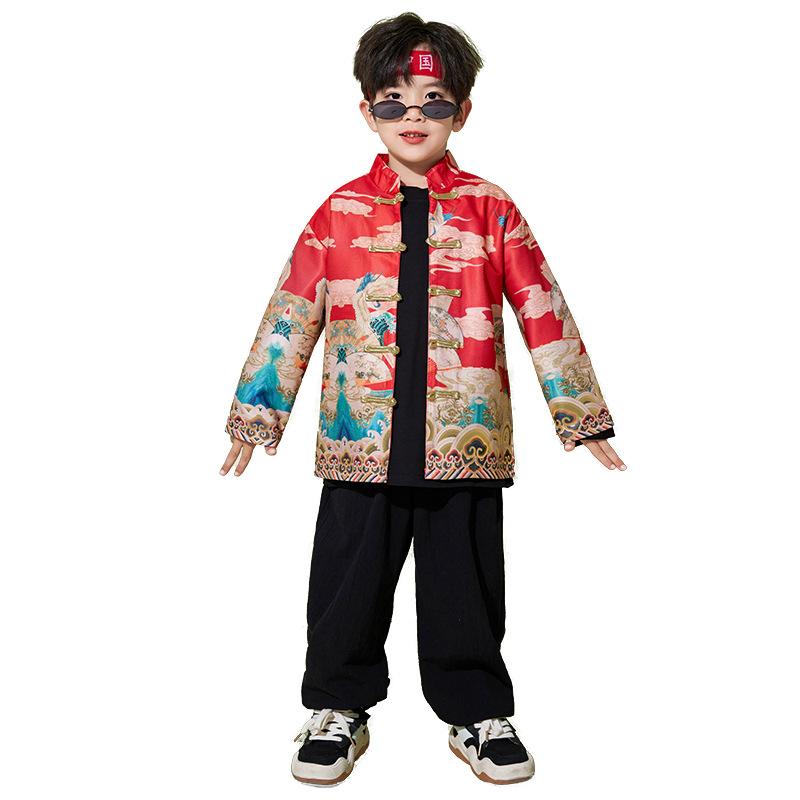 New Year'S Day Children'S Chinese Style Hanfu Performance Costume New Year'S Festive Primary School Games Costume Chorus Performance Costume