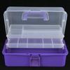 Multi-purpose 3-layer Toolbox, Tool Organizers Tool Boxes with Tray and Dividers Household Plastic Tool Organizers 3 Choice Color Folding Storage Box