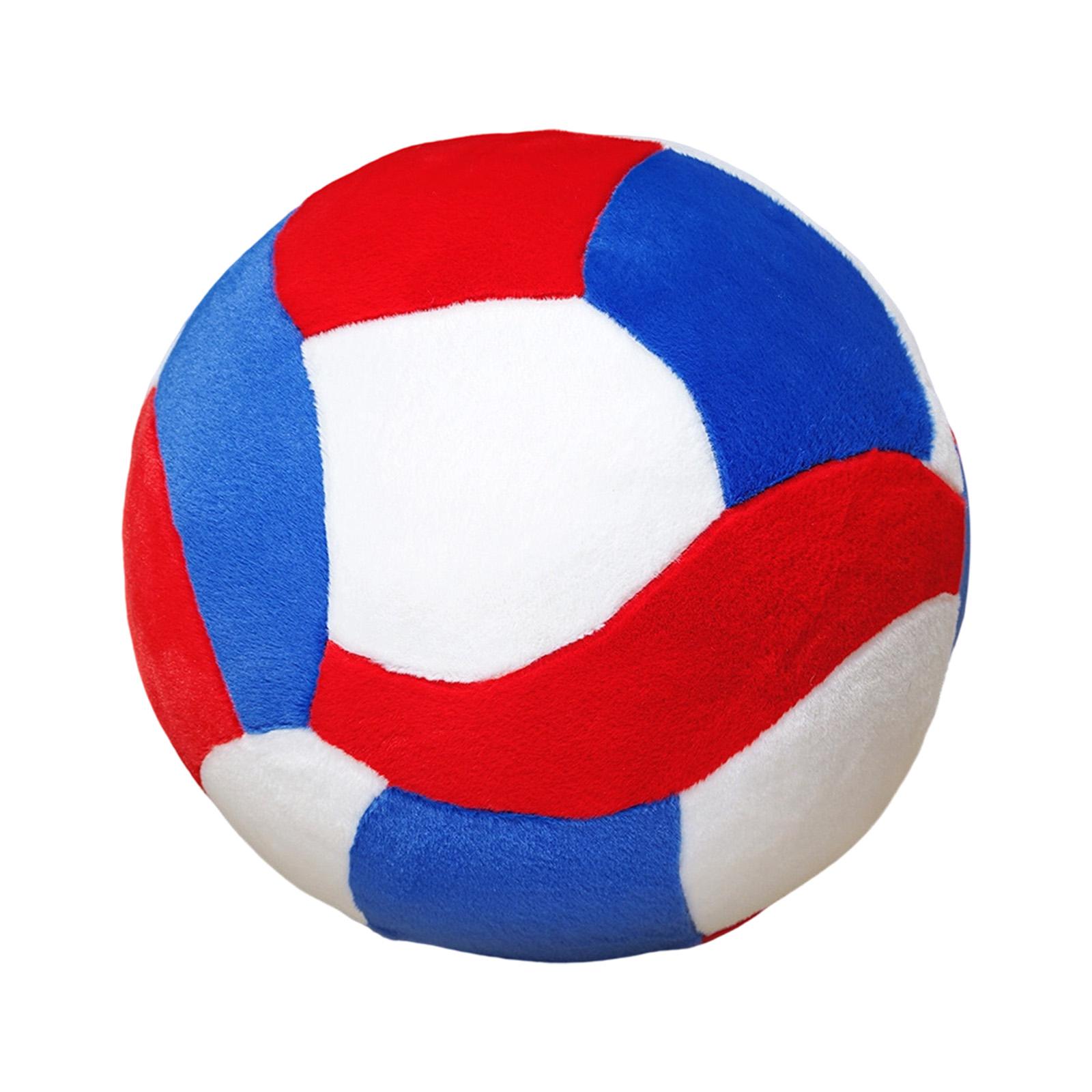 

Cartoon Plush Volleyball Stuffed Toy Soft Simulation Round Ball Doll with Keychain for Girls Kids Bag Pendant 20cm Gift One Size