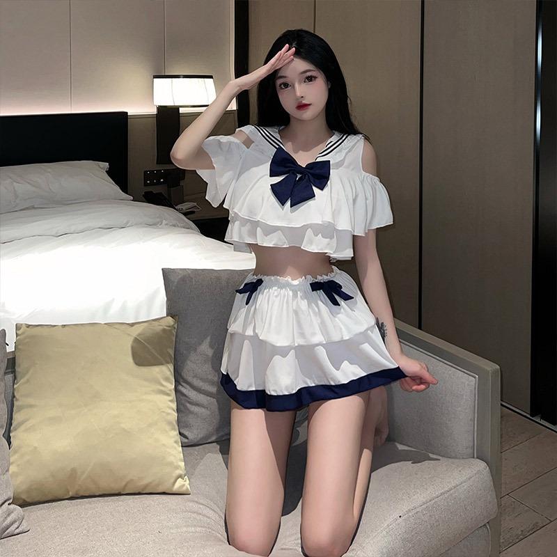 Erotic Underwear Female Sexy Senior Sister Outfit Pure J Uniform Perspective Soft Girl Dead Library Water Free Passion Suit