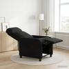 Recliner Chair Black Velvet (V)