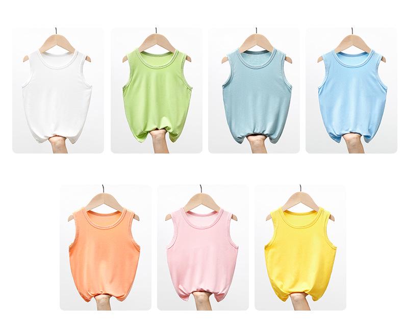 Children's Modal Racerback Tank Top - Seasonal Base Layer for Boys & Girls