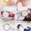10 12mm 14mm 15mm 16mm 18m Quick Release Strap Women Genuine Leather White Red Pink Blue Cowhide Watch Band Bracelet Accessories