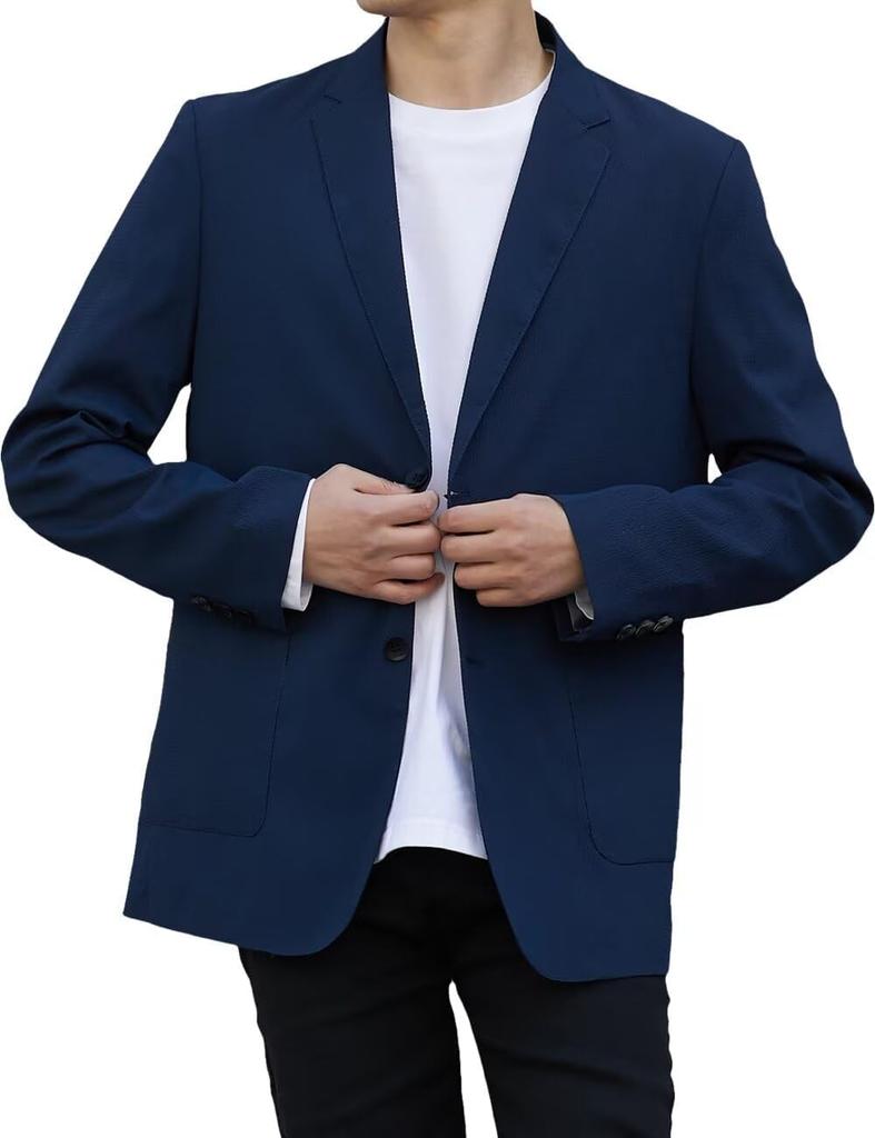 Fuyumoe Tailored Suit Size XL Men's Jacket, Spring/Autumn Jacket/Blazer, Business/Casual, Stylish, Water-Repellent, Lightweight, Navy,