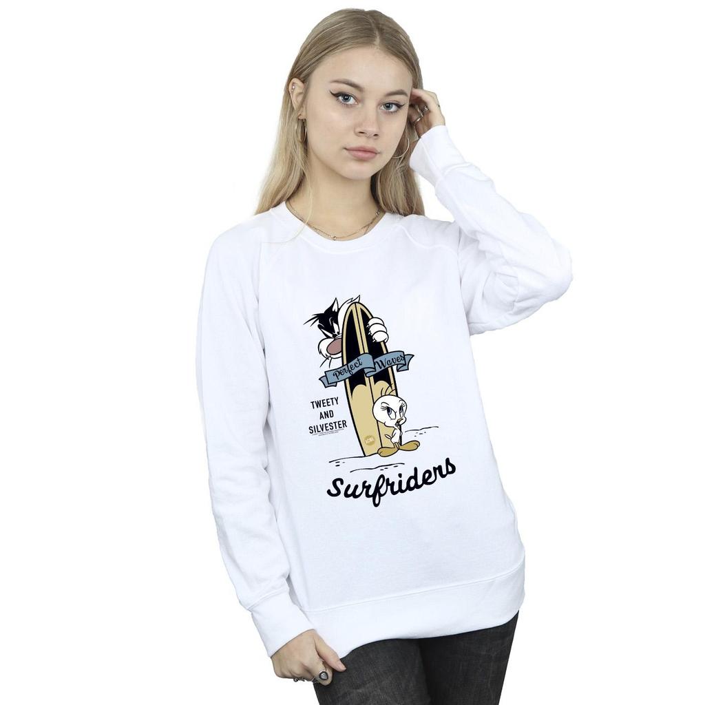 Looney Tunes Womens/Ladies Tweety And Sylvester Perfect Waves Sweatshirt