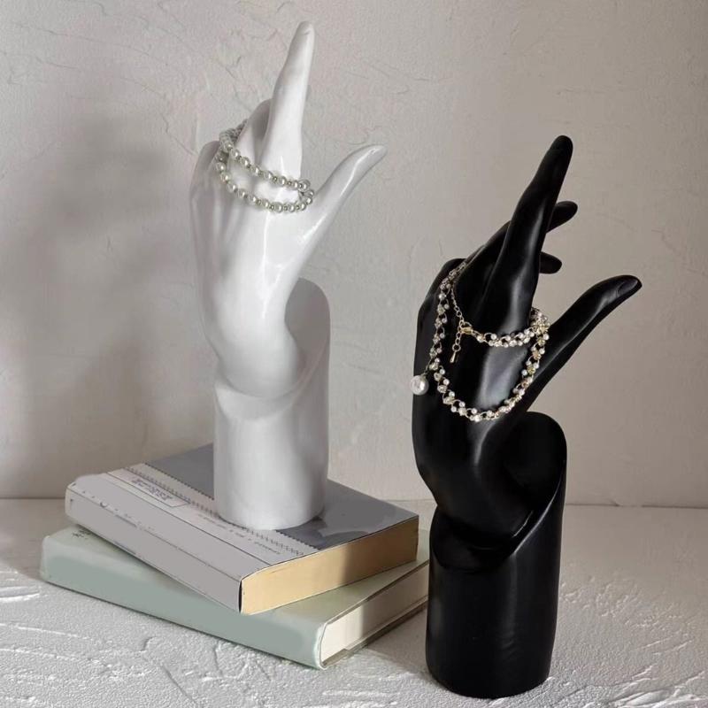 Elegant Female Hand Mannequin Jewelry Storage Display Stand Accessory for Necklace Showcasing Home Organization