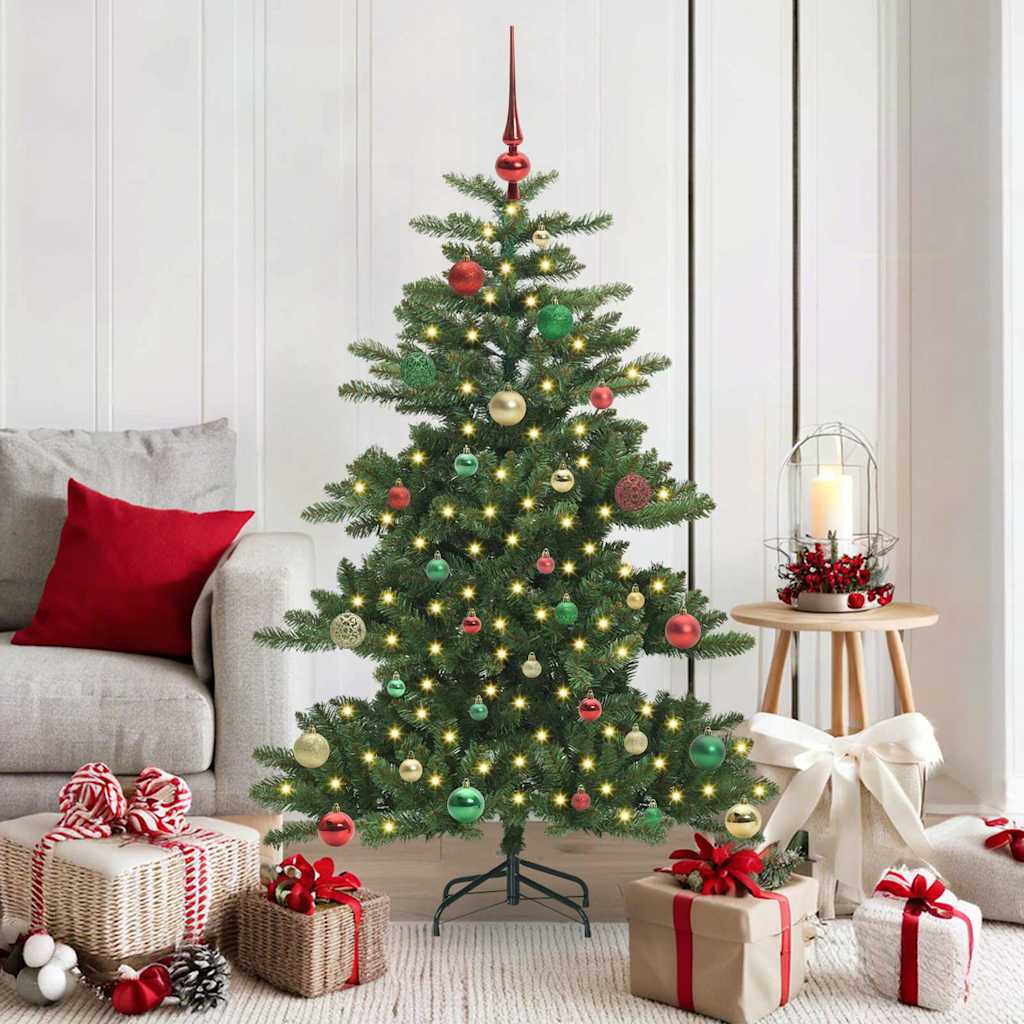 Artificial Foldable Christmas Tree Green 150 Cm PVC and Steel