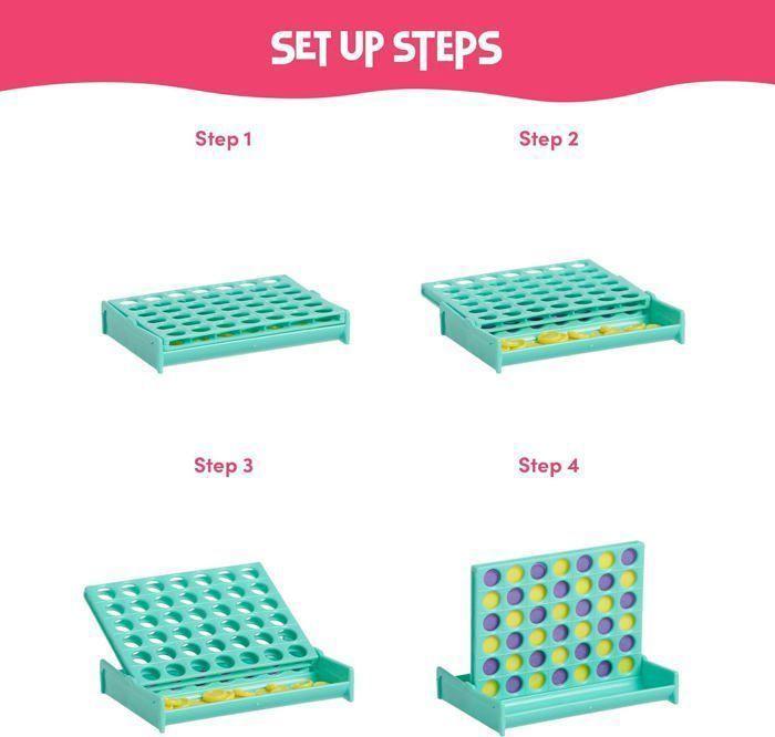 Mini Puissance 4 - TWIDDLERS - Lot de 24 - 8 cm - Jouets pour enfants - Cadeaux d'anniversaire