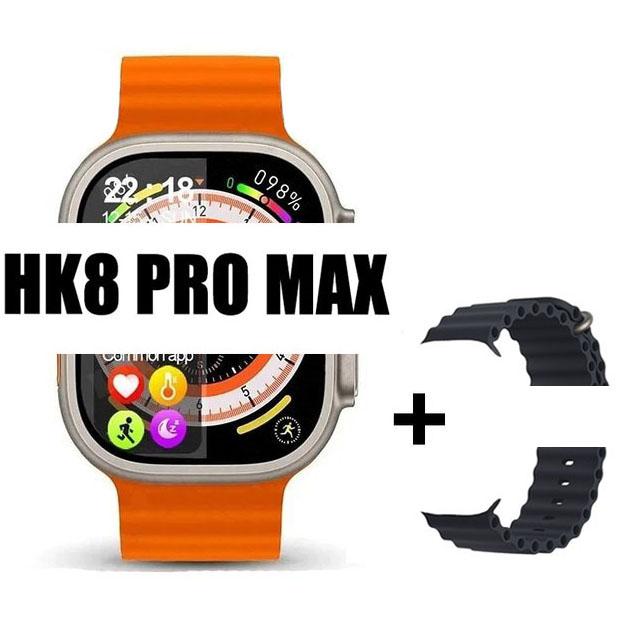 Ceas inteligent original Hk8 Pro Max, pentru bărbați, seria 8, 49 mm, 2,2 inci, cu reîmprospătare ridicată, ecran Rtae, Nfc Compass Game Smartwatch pentru Apple Iphone